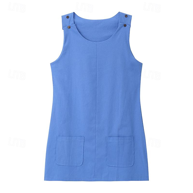 Damen Neckholder-Unterhemd T-Shirt Kleid Weste Streetwear Lässig Tasche Ärmellos Lange Tops U-Ausschnitt Täglich Wochenende Schwarz Weiß Gelb Wein Blau 2025 - $21.99 –P1