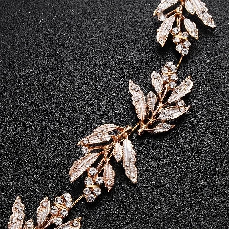 accessori per capelli da sposa a foglia vintage tiara accessori per capelli da donna fascia di cristallo con strass fascia per capelli copricapo da sposa copricapo da sposa del 2026 a $14.99 –P5
