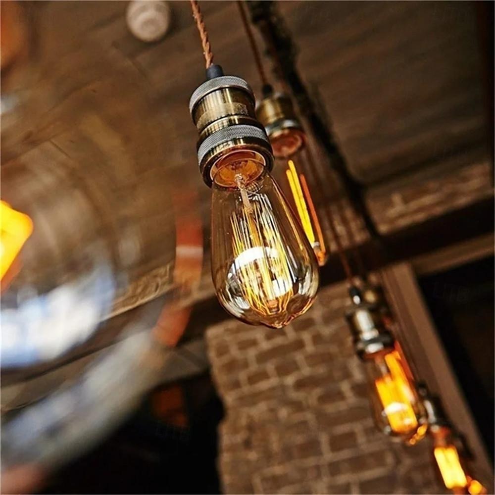 6 pièces / 3 pièces 40 W E26 / E27 ST64 Jaune chaud 2200 k Intensité Réglable / Rétro / Décorative Ampoule à incandescence Vintage Edison 220-240 V de 2025 ? $12.49 –P4