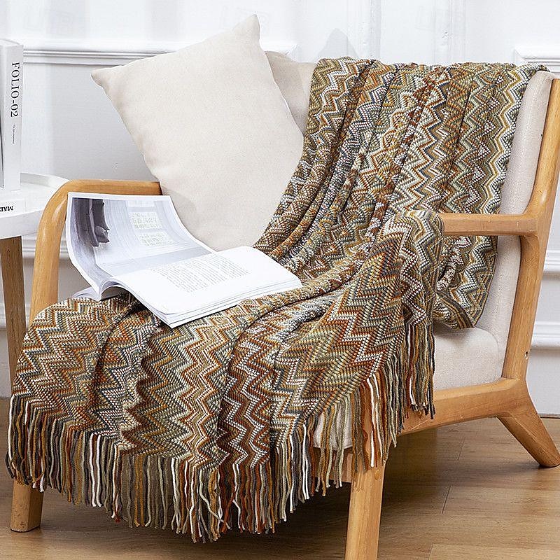 boemia divano rimessa laterale coperta letto coperte lavorate a maglia copridivano per la casa lenzuolo coperta arazzo 130x180 cm 130x230 cm del 2025 a €33.17 –P1