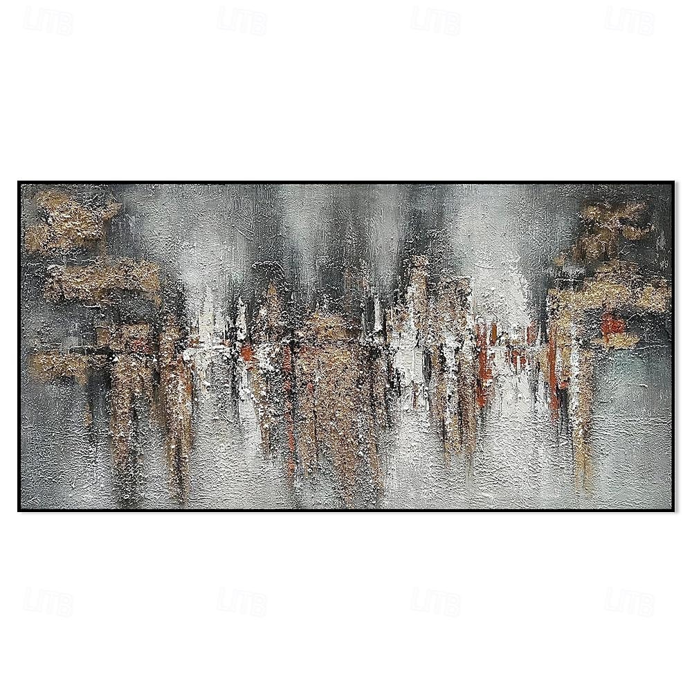 Handmade Oil Painting Canvas Wall Art Decoration Modern Abstract Grey Texture for Home Decor Rolled Frameless Unstretched Painting 2025 - $82.99 –P1