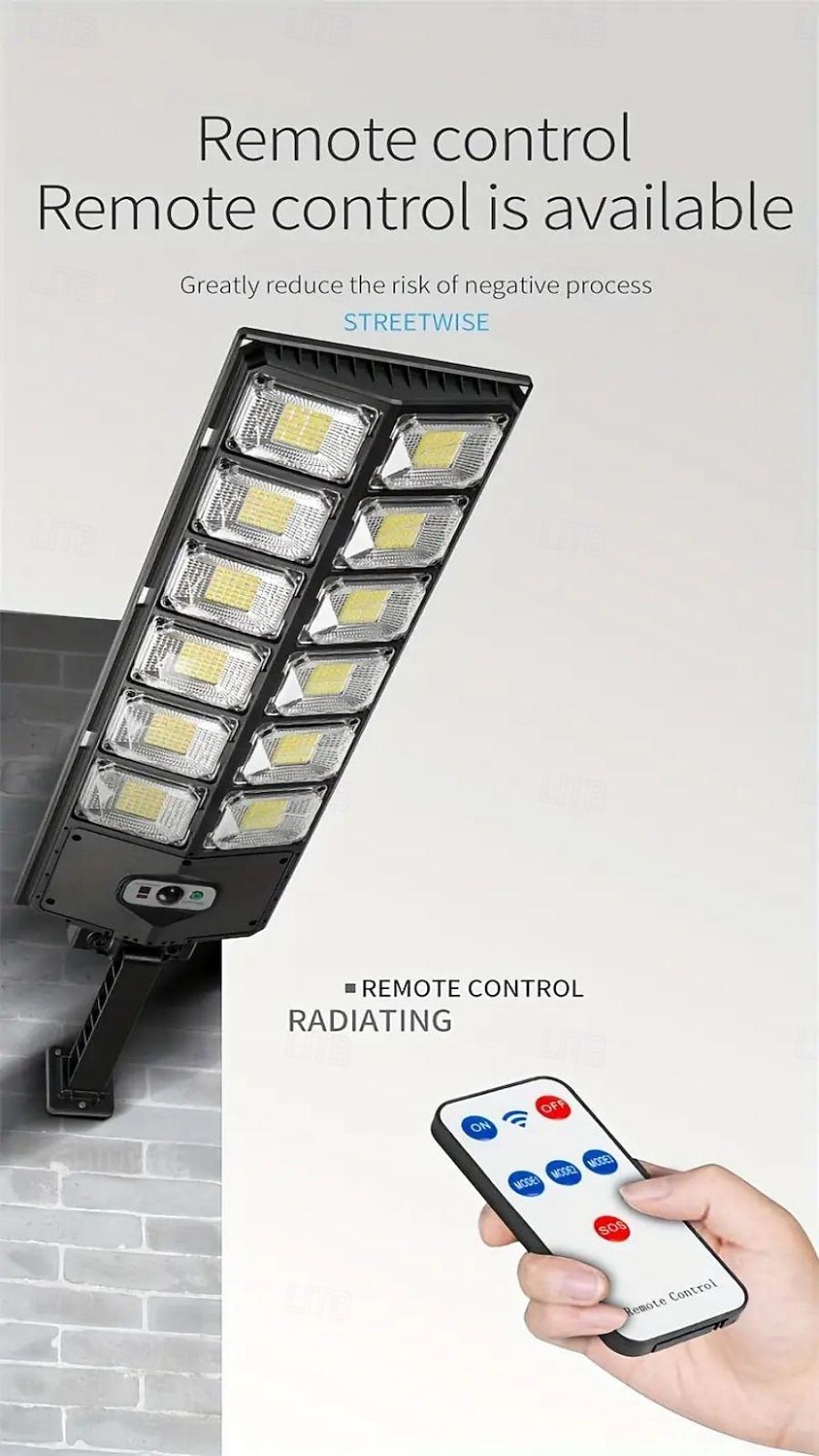 1шт 100 W Дорожные огни и фонари Солнечная батарея Тёплый белый 24 V 504 Светодиодные бусины 2026 - $62.99 –P6