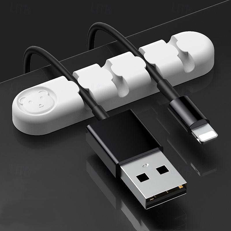 3 pakke kabelklips ledning organisere kabelhåndtering kabel arrangører usb kabelholder ledning organisator ledning klips ledningsholder for skrivebord bil hjem og kontor 2025 - $15.99 –P8