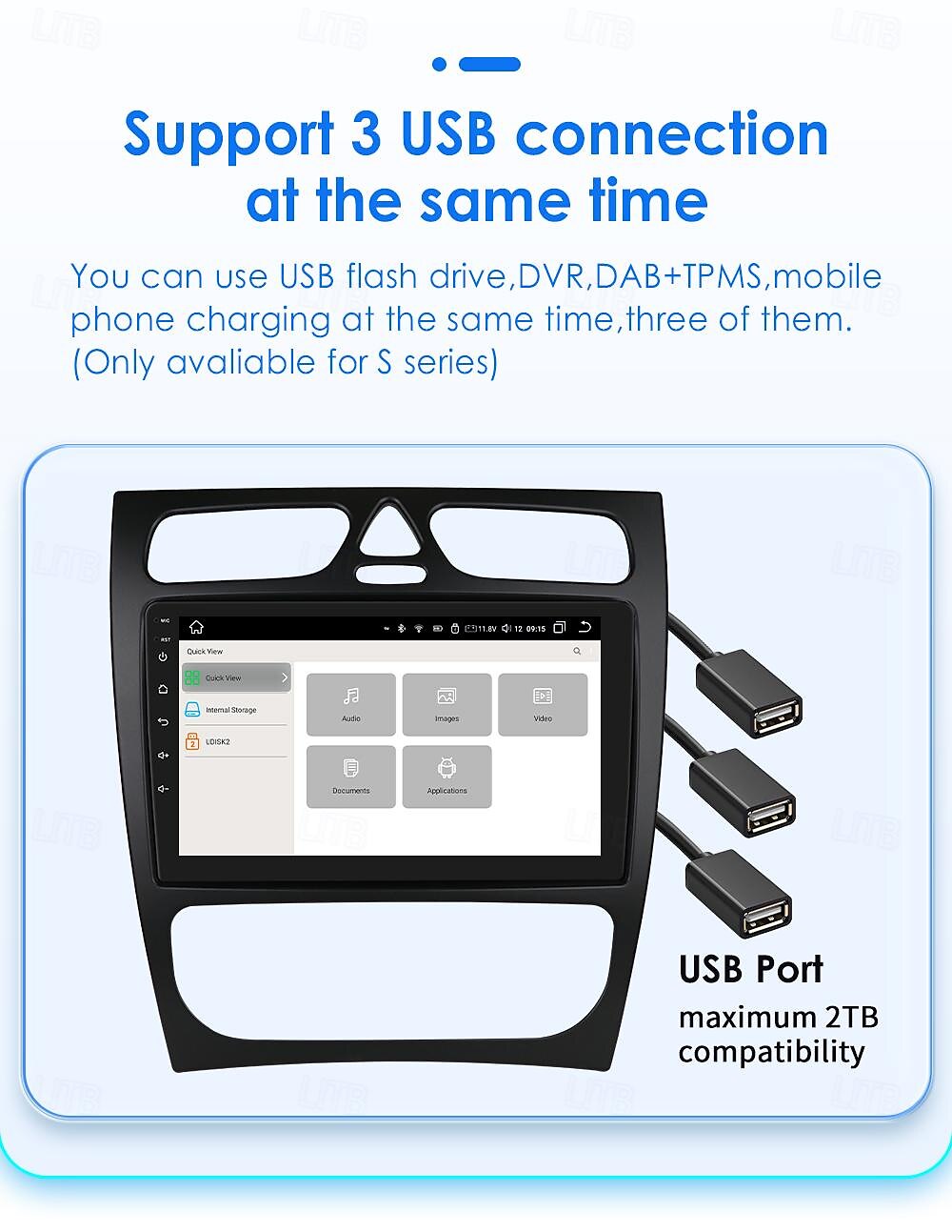 Android Car Radio For Mercedes-Benz C-Class/CLK 2000-2005 8G128G Carplay Stereo Player WIFI GPS Navigation 2025 - $302.19 –P13