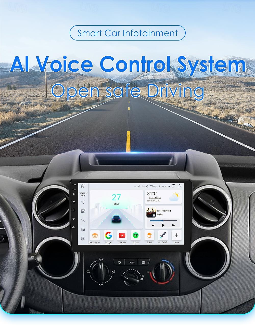 Автомагнитола Android 12 для citroen berlingo b9 peugeot Partner 2008-2019 мультимедийный плеер carplay gps навигация 2025 - $243.49 –P1