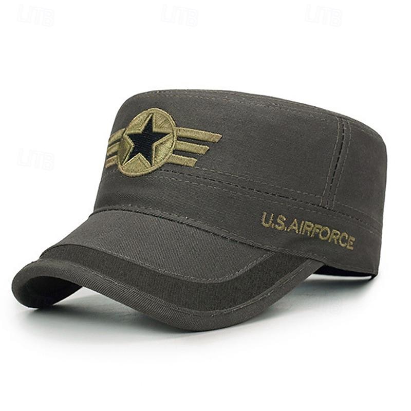 Unisex Militärmütze Kadettenhut Armeegrün Baumwolle Reise Strand Design Outdoor Urlaub Feste Farbe Einstellbar Modisch 2026 - $12.49 –P8