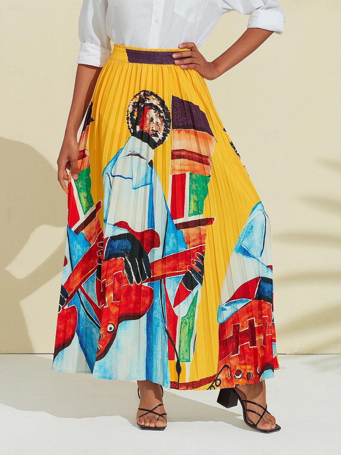 Artistic Print High Beach Skirt 2025 - €61.43 –P5