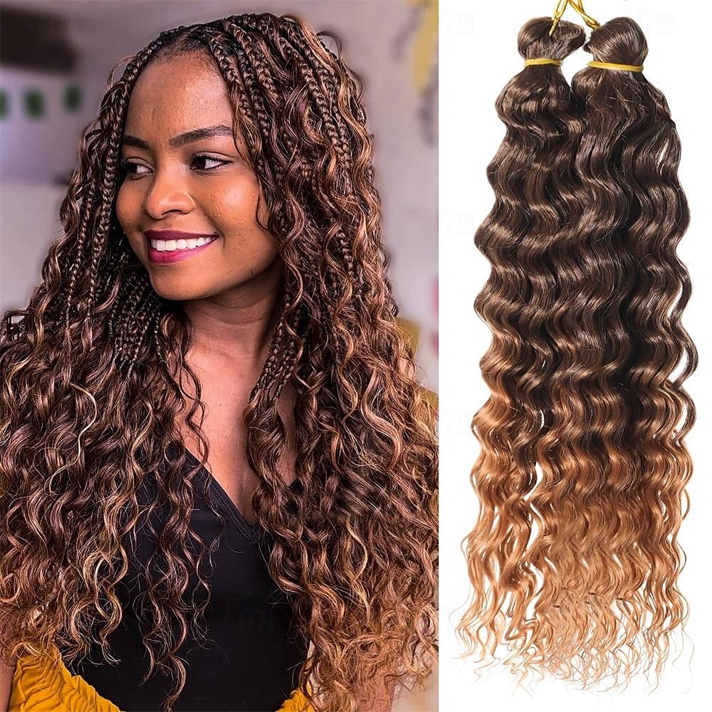2 pack océan vague profonde crochet cheveux 16 pouces bouclés tressage cheveux pour crochet tresses déesse locs crochet cheveux dreadlock extensions de 2025 ? $28.99 –P2