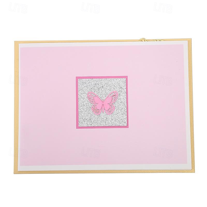 Carte de vœux papillon 3D pop-up - Carte d'anniversaire printemps et été pour femme beau design de papillon 1 pièce de 2025 ? $12.99 –P3