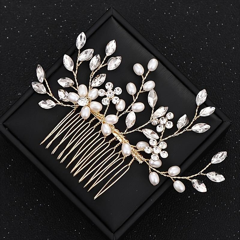 Crystal Flower Bridal Hair Comb, Silver Accents, Wedding Hair Comb, Bridal Comb, Hair Comb For Wedding, Bridal Hair Piece, Hair Accessories 2026 - $9.99 –P8