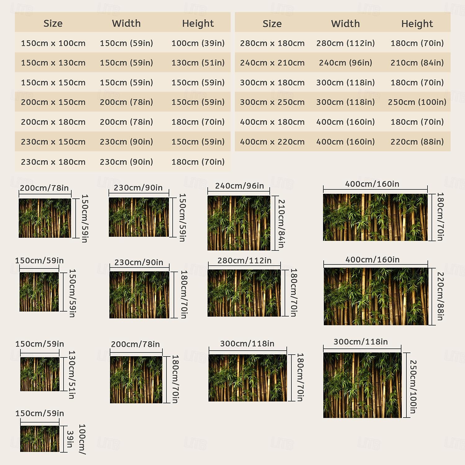 Bamboo Landscape Hanging Tapestry Wall Art Large Tapestry Mural Decor Photograph Backdrop Blanket Curtain Home Bedroom Living Room Decoration 2025 - $18.99 –P11