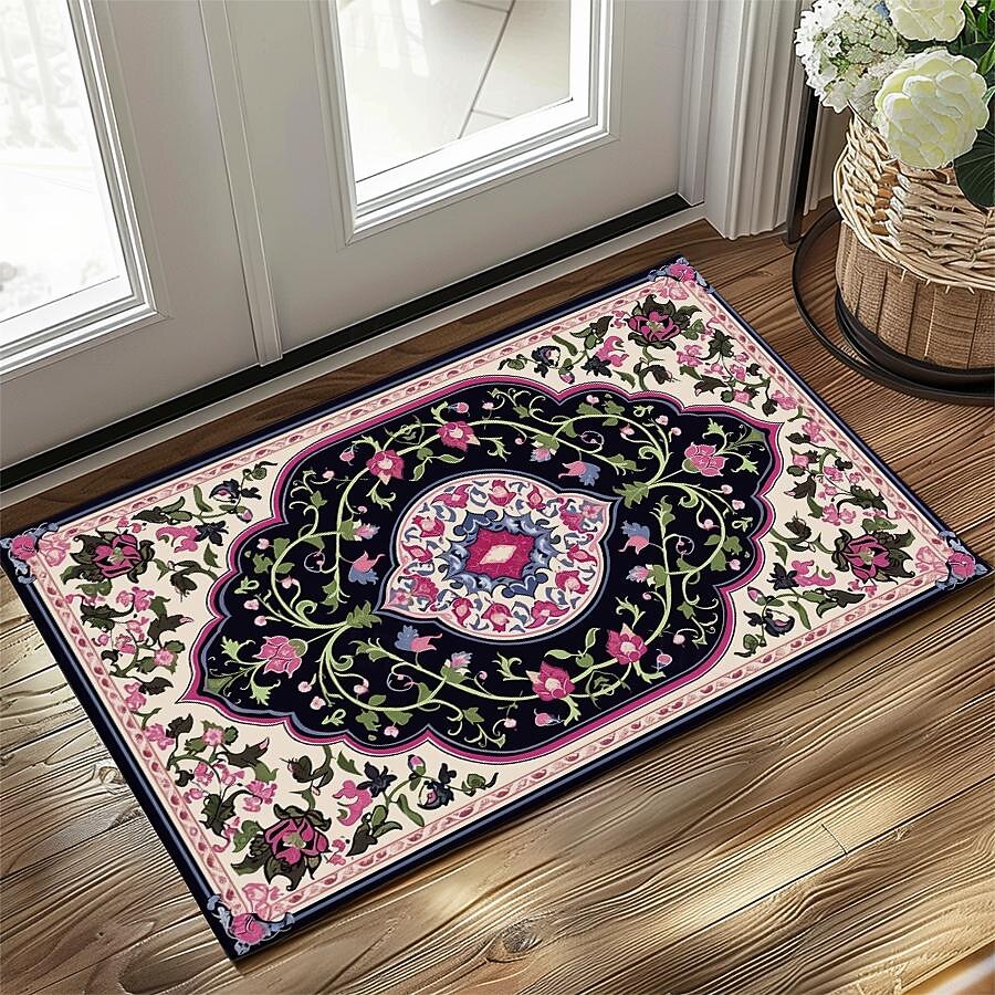 Vintage-Ramadan-Druck, Fußmatte, Fußmatten, waschbare Teppiche, Küchenmatte, rutschfester, ölbeständiger Teppich, Innen- und Außenmatte, Schlafzimmerdekoration, Badezimmermatte, Eingangsteppich 2025 - $16.99 –P2