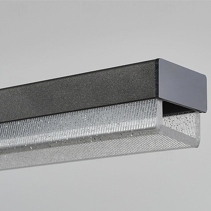 led taklampe dimbar 120cm linjedesign akryl metall taklamper for stue kontor 85-265v 2025 - $249.99 –P3