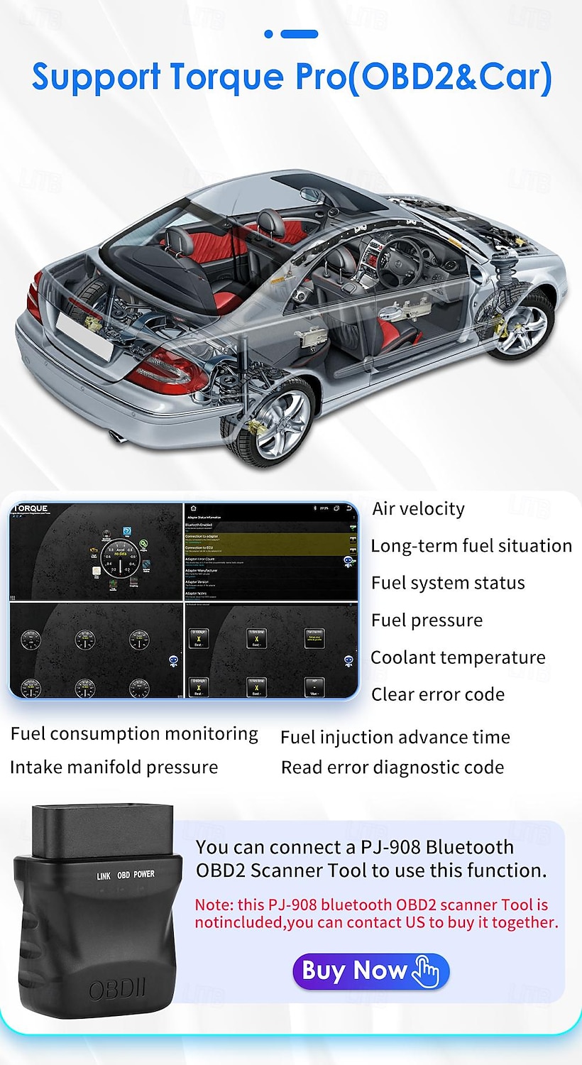 Для mercedes Benz smart fortwo 2011-2015 автомагнитола мультимедийный плеер android 12 carplay навигация gps 2025 - $244.89 –P18