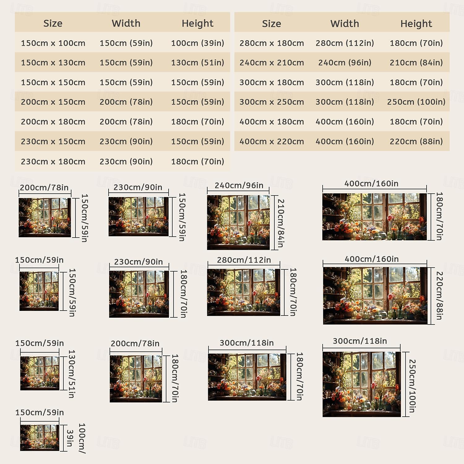 цветы на окне настенный гобелен настенное искусство большой гобелен фреска декор фотография фон одеяло занавеска для дома спальня гостиная украшения 2025 - $17.99 –P7