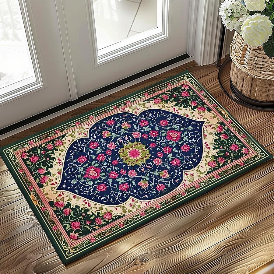 Vintage-Ramadan-Druck, Fußmatte, Fußmatten, waschbare Teppiche, Küchenmatte, rutschfester, ölbeständiger Teppich, Innen- und Außenmatte, Schlafzimmerdekoration, Badezimmermatte, Eingangsteppich 2025 - $16.99 –P12
