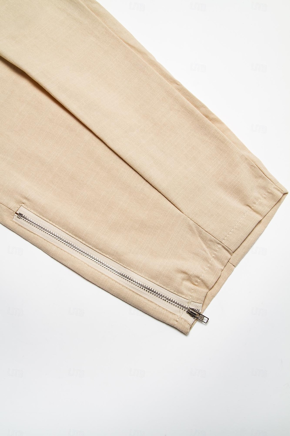 Voor heren Linnen broek Zomerbroek Strandbroeken Trekkoord Elastische taille Been met rits Effen Comfort Ademend Casual Dagelijks Feestdagen Modieus Klassieke Stijl Zwart Wit 2025 - $21.99 –P7