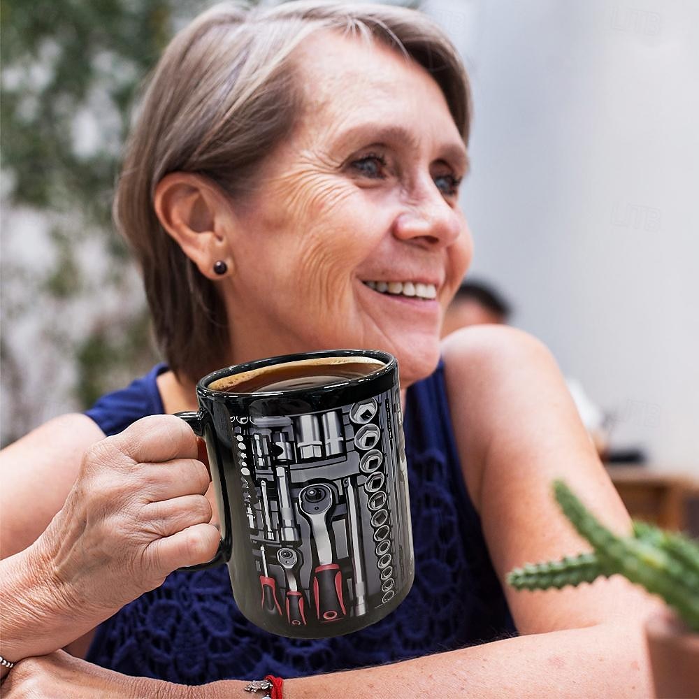 3d-utskrift mekaniker verktygslåda set mugg, keramisk kaffemugg, mekanisk verktygslåda utskrift mugg, presenter för män 2025 - $12.99 -P2
