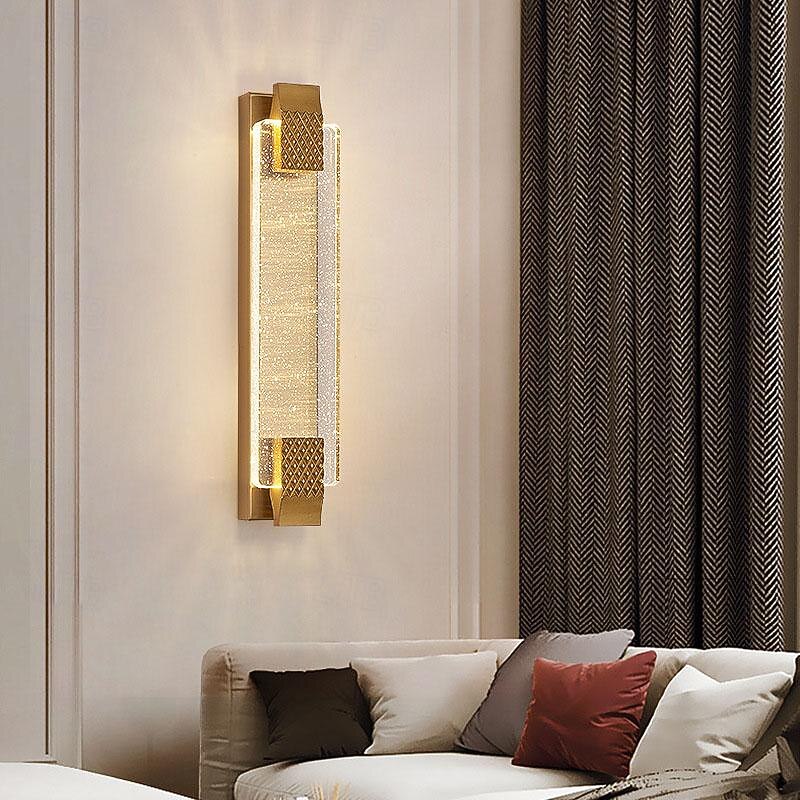 LED Crystal Wall Sconce 40/50/60/70cm Bedside Night Light, Cordless Modern Indoor Wall Light, Dimmable Wall Sconces Lighting Brass Wall Light for Bathroom Hallway Kitchen Mirror 110-120V 2026 - $371.69 –P6