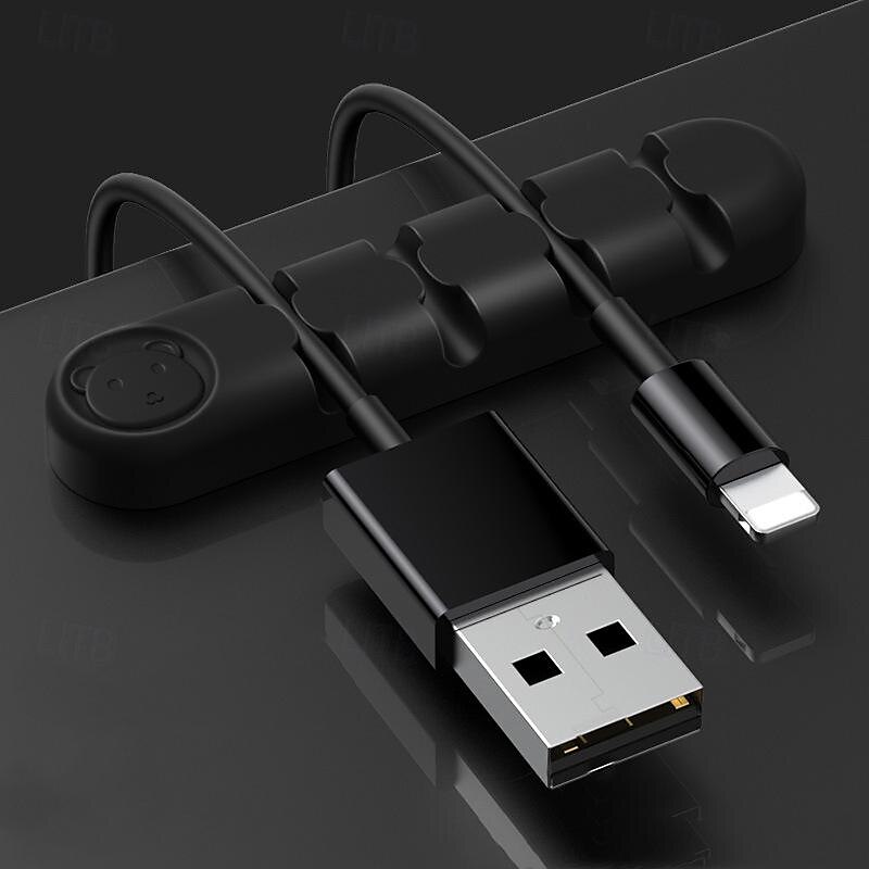 3 pakke kabelklips ledning organisere kabelhåndtering kabel arrangører usb kabelholder ledning organisator ledning klips ledningsholder for skrivebord bil hjem og kontor 2025 - $15.99 –P9