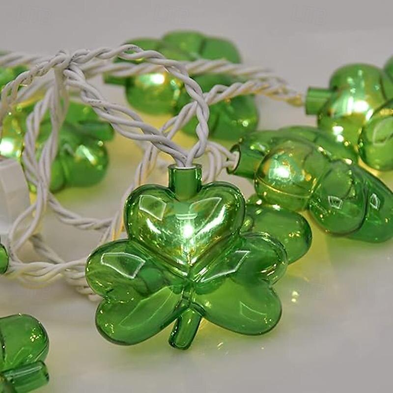 Irish St. Patrick's Day Clover Colored String Lights Outdoor Camping Decorative String Lights 2025 - $15.99 –P7