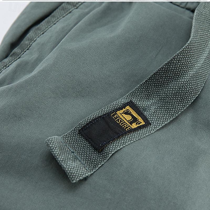 Men's Cargo Shorts Shorts Work Shorts Buttons Multi Pocket Plain Wearable Short Outdoor Daily Going out Fashion Classic Black Army Green 2025 - $35.99 –P10