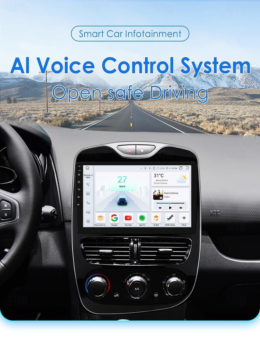 9 Inch Android 12 For Renault Clio 4 ZOE 2016-2019 Car Video Play Video Navigation stereo GPS Carplay 2025 - $142.99 –P1