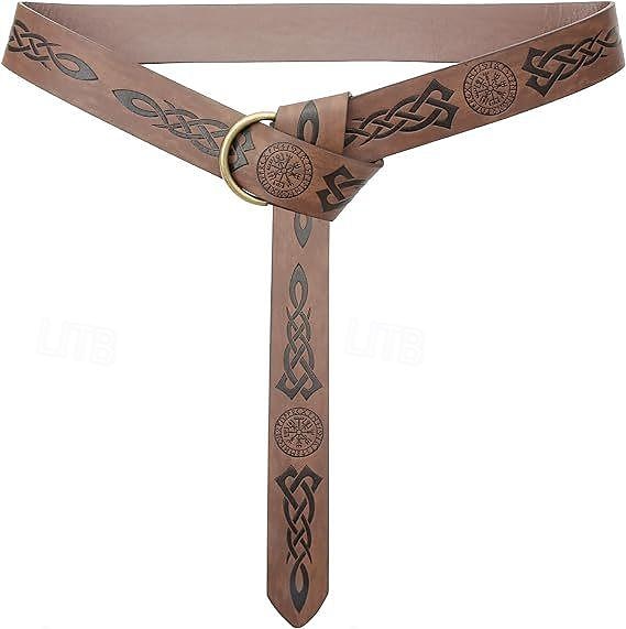 Medieval Cinturón Vikingo Hombre Mujer Unisexo Celta Vikingo Fantasía Víspera de Todos los Santos Carnaval Mascarada Rendimiento LARP Adulto Cinturón Maleta 2025 - $29.99 –P4