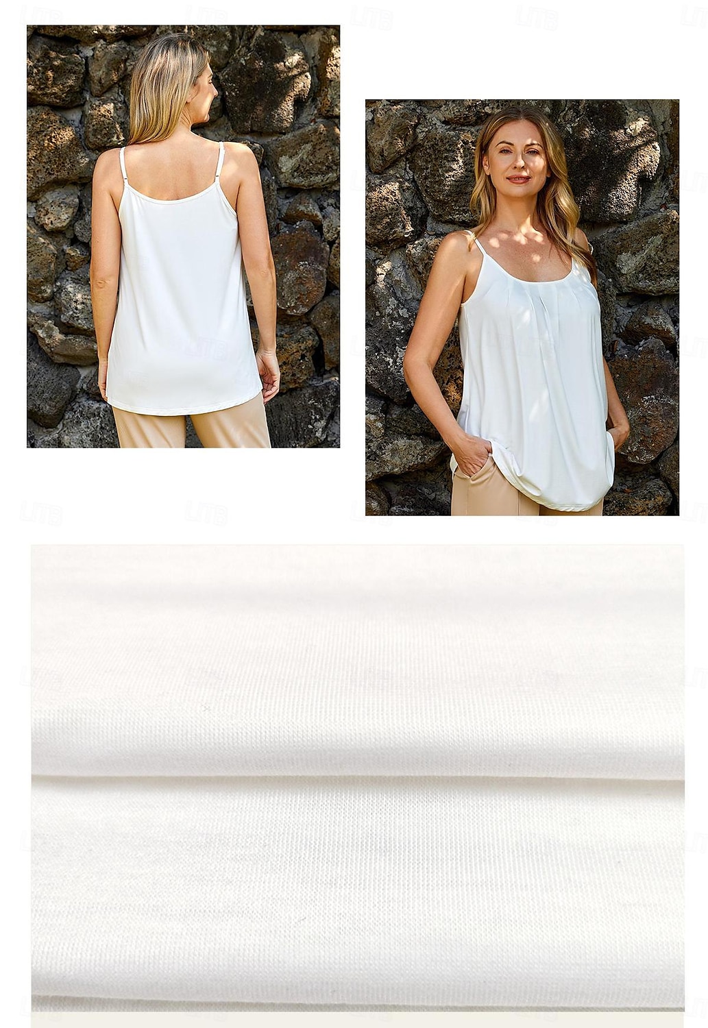 Débardeur pour femmes uni vacances hawaïen décontracté sans manches col rond hauts réguliers décontractés plage noir blanc vert clair rose vin été printemps de 2025 ? $4.99 –P4