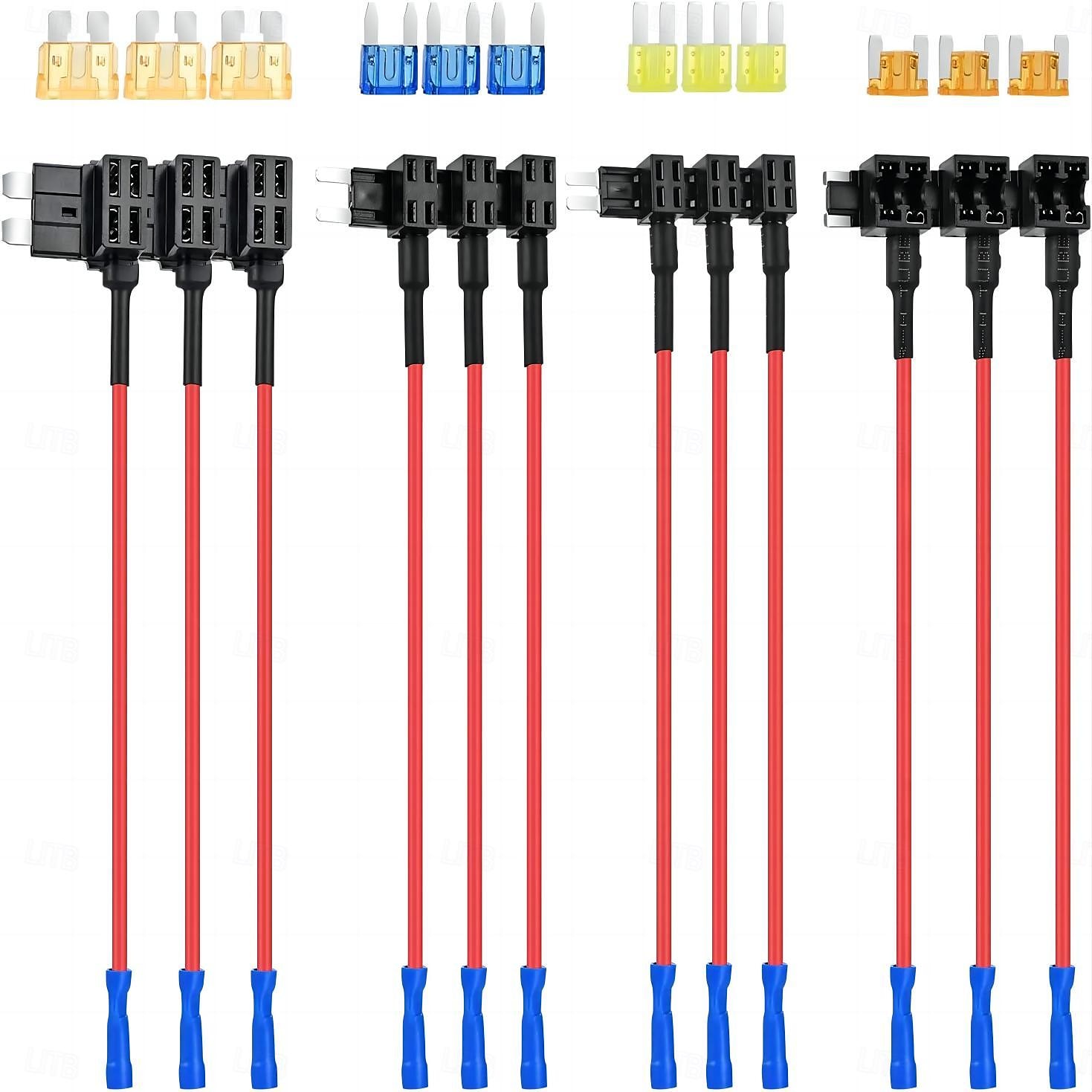 12 Pack 12V Car Fuse Tap 4 Types ATO ATC ATM APM Fuse Holder for Cars Trucks & Boats 2025 - $22.99 –P9