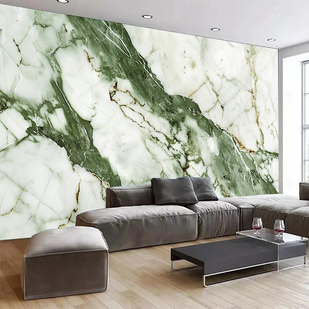 Cool Wallpapers Green Gold 3D Wallpaper Wall Mural Marble Abstract Roll Sticker Peel and Stick Removable PVC/Vinyl Material Self Adhesive/Adhesive Required Wall Decor for Living Room Kitchen Bathroom 2025 - $18.99 –P8