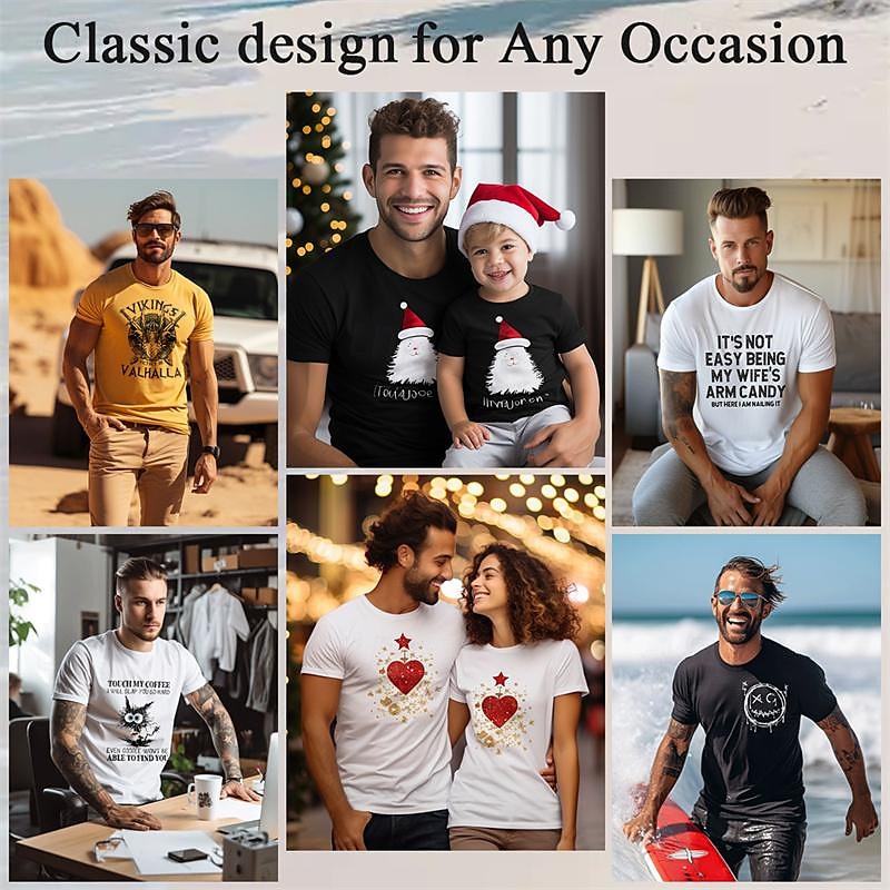 Per uomo Slogan Maglietta 100% Cotone Manica Corta Grafico Camicia Blu scuro Grigio Maglietta comoda Sport all'Aperto Ferie Abbigliamento di stilista del 2025 a $15.99 –P3
