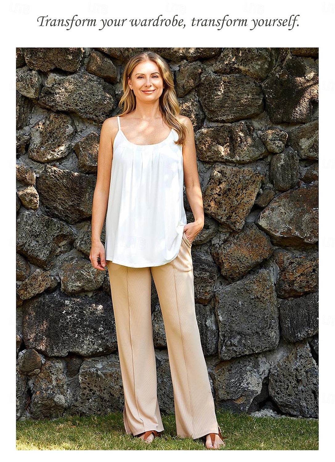 Débardeur pour femmes uni vacances hawaïen décontracté sans manches col rond hauts réguliers décontractés plage noir blanc vert clair rose vin été printemps de 2025 ? $4.99 –P6