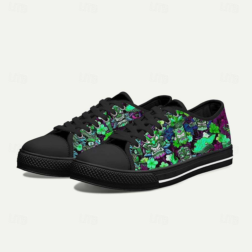 Męskie Adidasy Drukuj buty Rozmiar plus Klasyczny Codzienny Styl plażowy Na zewnątrz Codzienny Płótno Wygodny Niepoślizgowy / a Sznurowane Żółty Czerwony Niebieski 2025 - $64.99 –P8