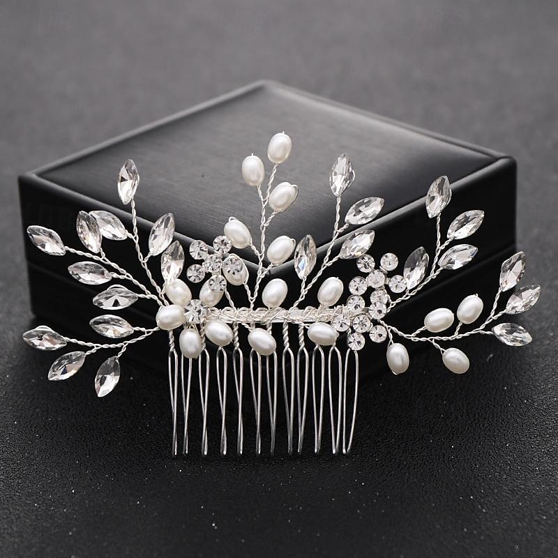 Crystal Flower Bridal Hair Comb, Silver Accents, Wedding Hair Comb, Bridal Comb, Hair Comb For Wedding, Bridal Hair Piece, Hair Accessories 2026 - $9.99 –P11