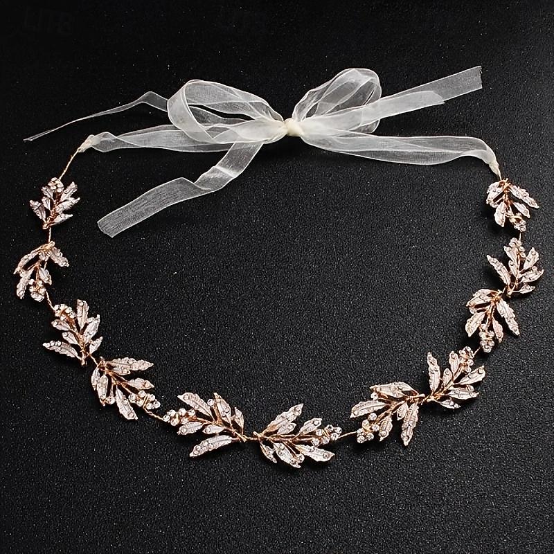 accessori per capelli da sposa a foglia vintage tiara accessori per capelli da donna fascia di cristallo con strass fascia per capelli copricapo da sposa copricapo da sposa del 2026 a $14.99 –P2