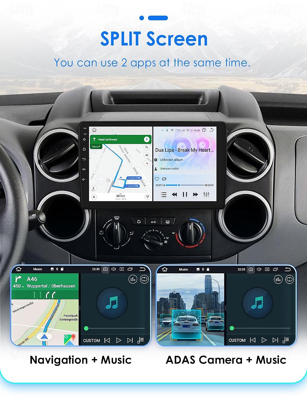 Автомагнитола Android 12 для citroen berlingo b9 peugeot Partner 2008-2019 мультимедийный плеер carplay gps навигация 2025 - $243.49 –P15