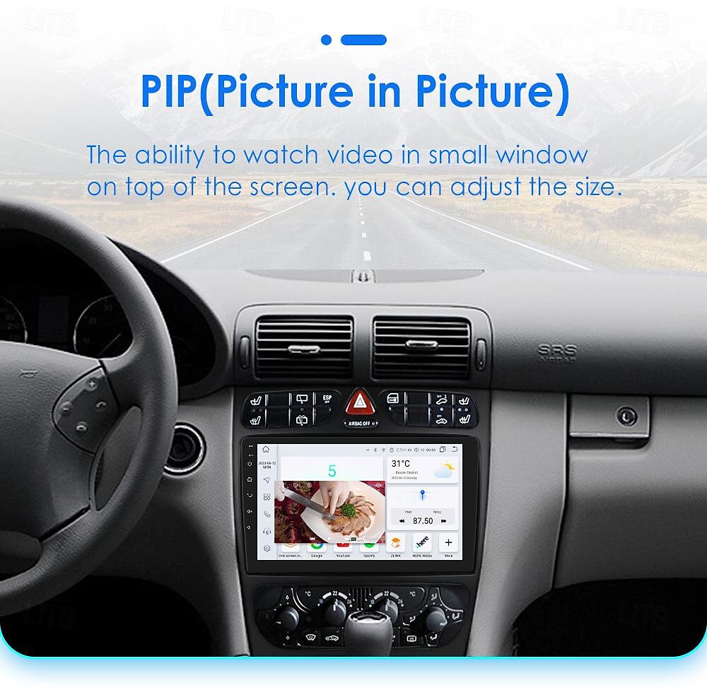 Android Car Radio For Mercedes-Benz C-Class/CLK 2000-2005 8G128G Carplay Stereo Player WIFI GPS Navigation 2025 - $302.19 –P15