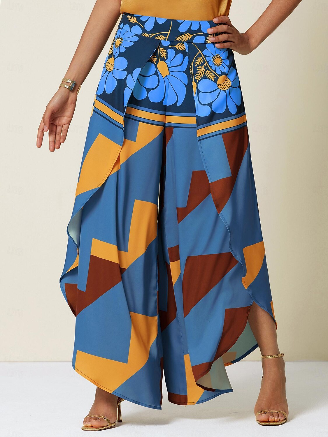 Women's Swing Full Length Pants Birthday Weekend Blue Rose Red Spring & Summer S M L 2025 - $52.99 –P1