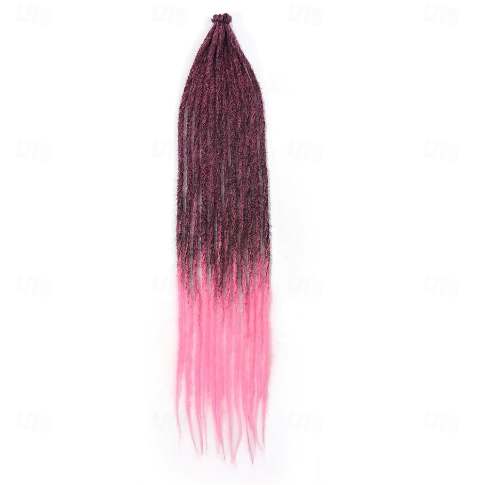 dreadlock extensions 1b/grønn dreads extensions hekle loc extensions syntetiske dreadlock extensions clip in dreadlocks hair extensions single ended dreadlock heklet hår dread 2025 - $33.99 –P10