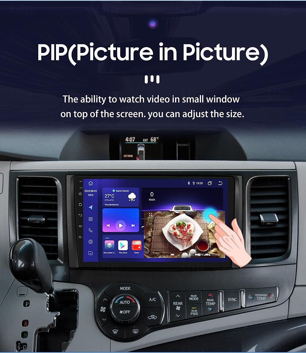 for Toyota Sienna 2011-2014 Car Radio Multimedia Video Player Navigation Stereo GPS Android Auto Carplay 2025 - $283.09 –P12