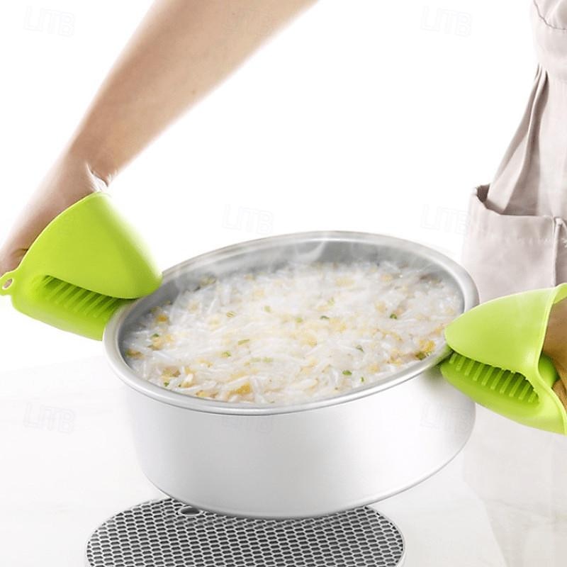 2 stk hanske anti-skålding ovn isolasjonsklemme for husholdningsskål mikrobølgeovn kjøkken baking matlaging tilbehør 2025 - $3.89 –P4