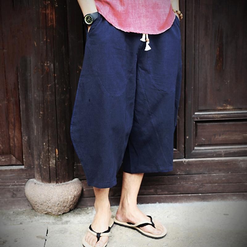 Bărbați Pantaloni de in Pantaloni de vară Pantaloni de plajă Cordon Buzunar Talie elastică Simplu Confort Respirabil Lungime gambă Zilnic Plajă Vacanță Hawaiană Boho Gri Închis 2026 - $22.99 –P8