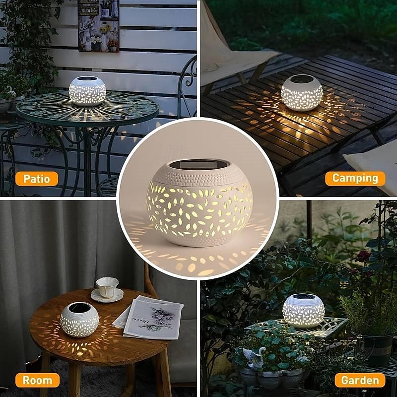 Outdoor Solar Table Garden Lights Dancing Flickering Flame Lamp Retro Metal Lamp For Patio Garden Pathway Yard Decor Lighting 1X 2025 - $32.99 –P10