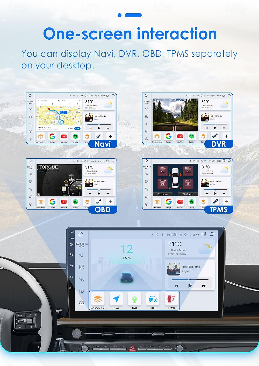 Для mercedes Benz smart fortwo 2011-2015 автомагнитола мультимедийный плеер android 12 carplay навигация gps 2025 - $244.89 –P16