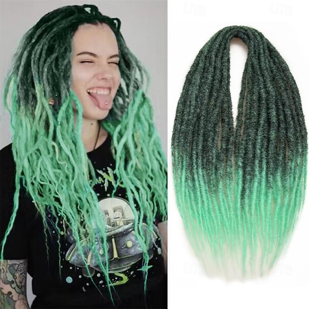 24-Zoll-Dreadlocks-Verlängerungen, Goddess Locs, Häkelhaar für Frauen, 10 Stränge, handgefertigte Dreadlock-Häkelhaarzöpfe, synthetisch, dünn, 0,6 cm, Hippie, gerade, doppelendige Dreads 2025 - $21.99 –P4