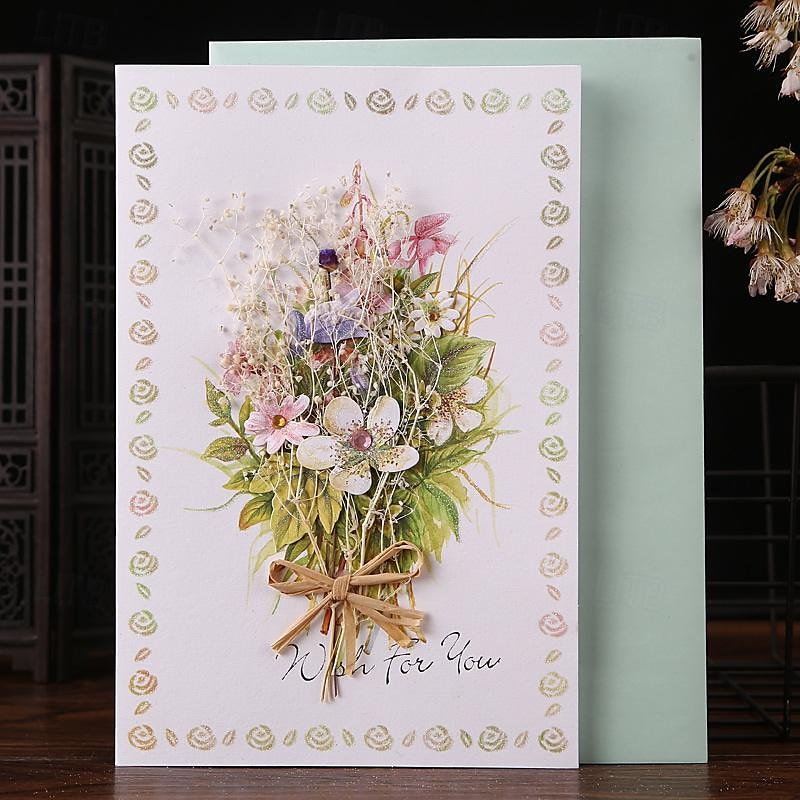 flori uscate lucrate manual felicitări felicitări de mulțumire petrecere de naștere invitație de absolvire la nuntă felicitare de aniversare felicitare de buchet de flori pentru soție cadou de ziua 2025 - $5.99 –P2