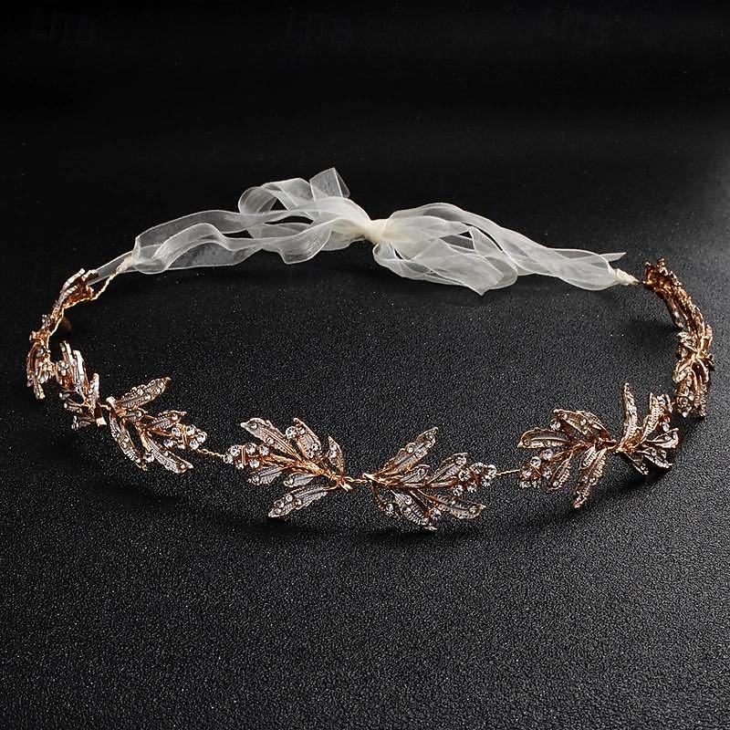 accessori per capelli da sposa a foglia vintage tiara accessori per capelli da donna fascia di cristallo con strass fascia per capelli copricapo da sposa copricapo da sposa del 2026 a $14.99 –P7