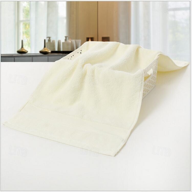 Asciugamano o asciugamano viso in tinta unita morbido e assorbente in cotone 100% per il bagno di casa del 2025 a $6.99 –P5