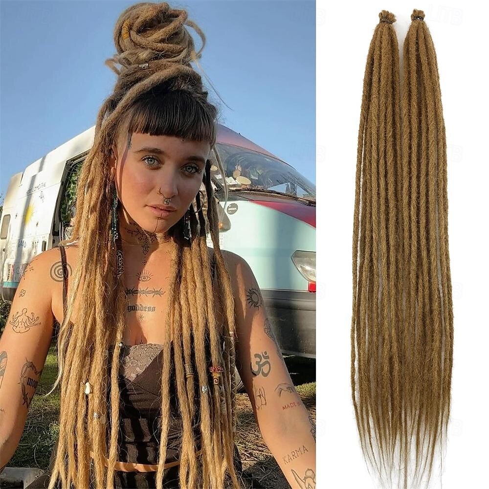extensions de dreadlocks 24 pouces vert extensions de dreads au crochet à extrémité unique 20 brins se extension de dreadlocks synthétiques droite style hippie dreads pour femmes hommes de 2025 ? $33.99 –P12